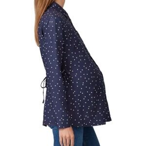 Isabella Oliver Navy Star Maternity Blouse